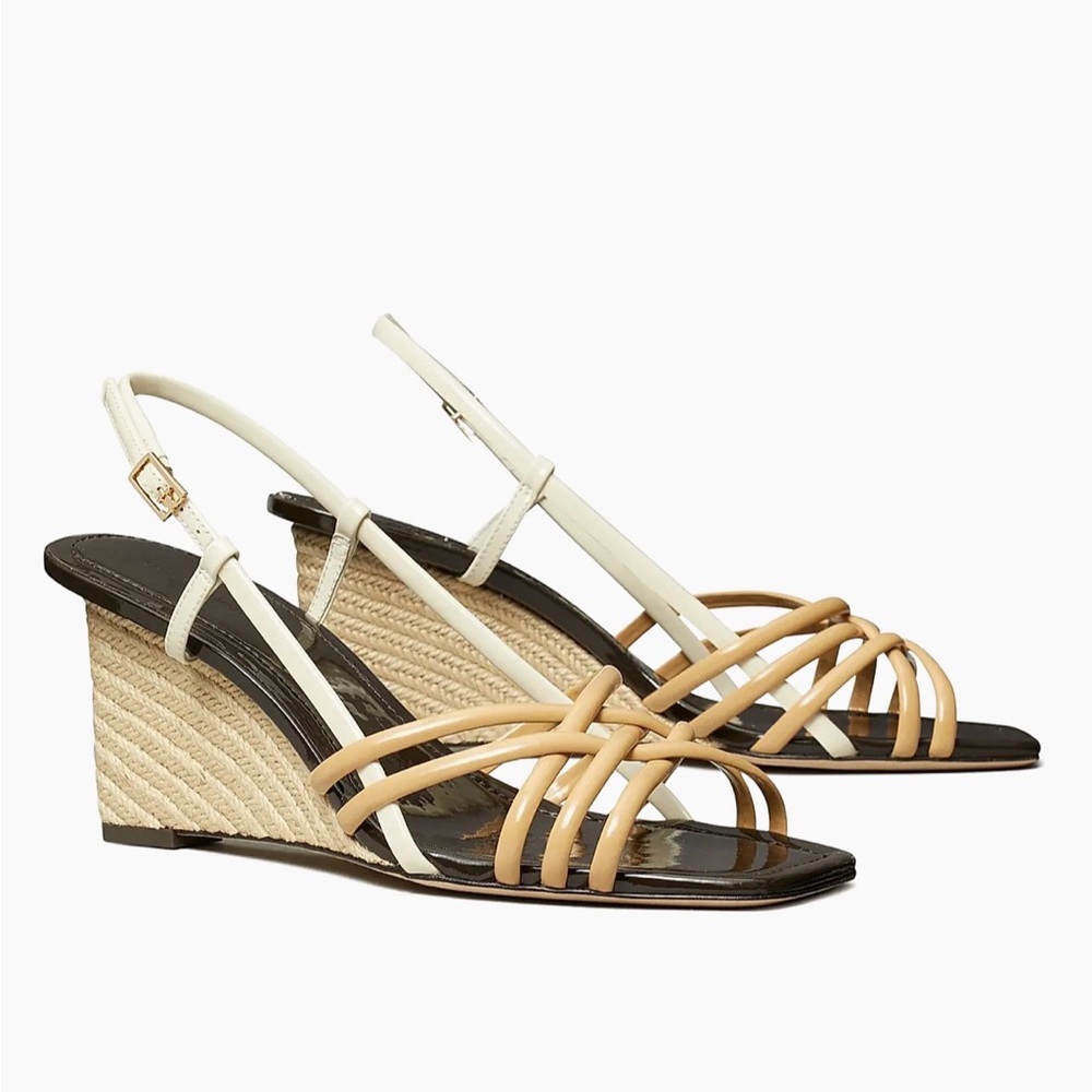 Tory Burch Multi Strap 75MM Wedge Sandals